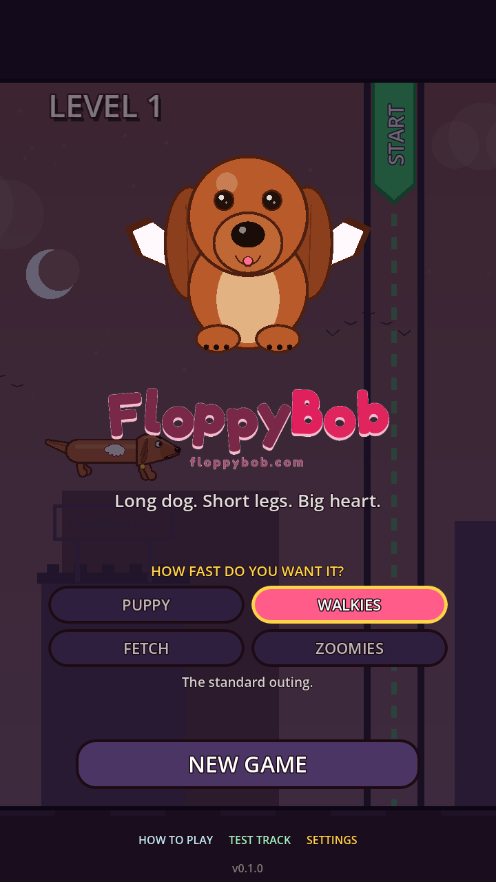Floppy Bob start screen